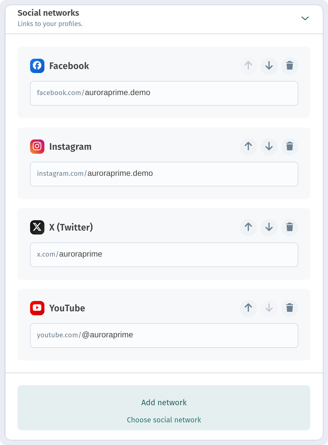 Wi-Fi, opening hours and contacts in your WebQRMenu menu