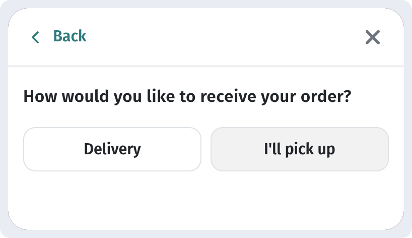 How a guest orders through the cart in WebQRMenu