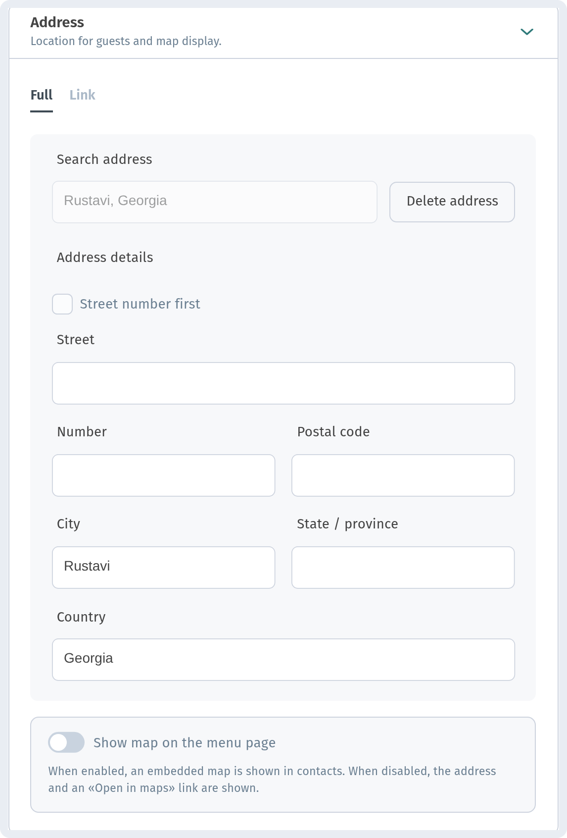 Store appearance and settings in WebQRMenu: the complete guide