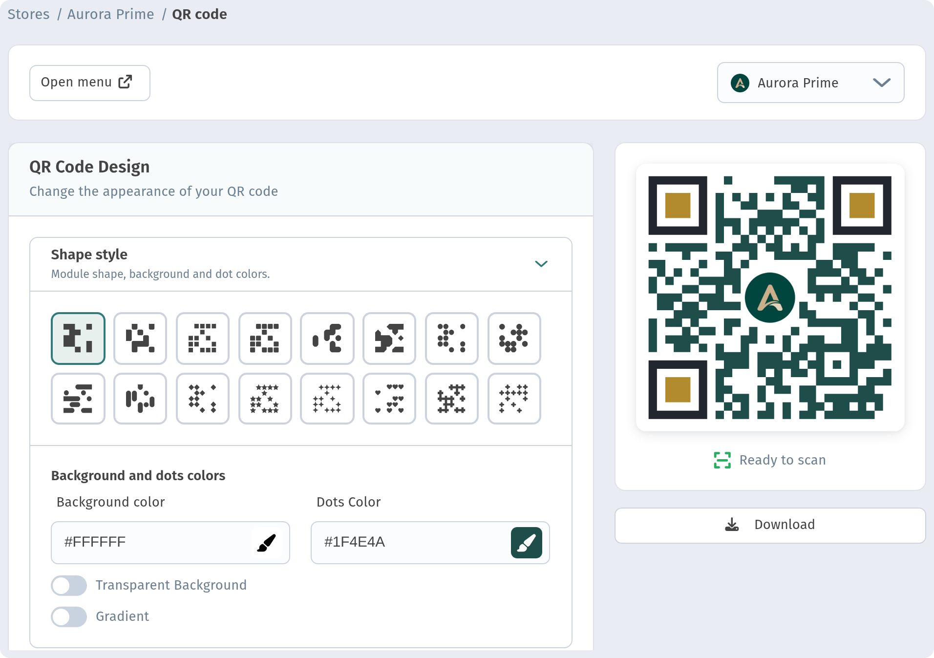 Where to place QR codes in a restaurant or cafe