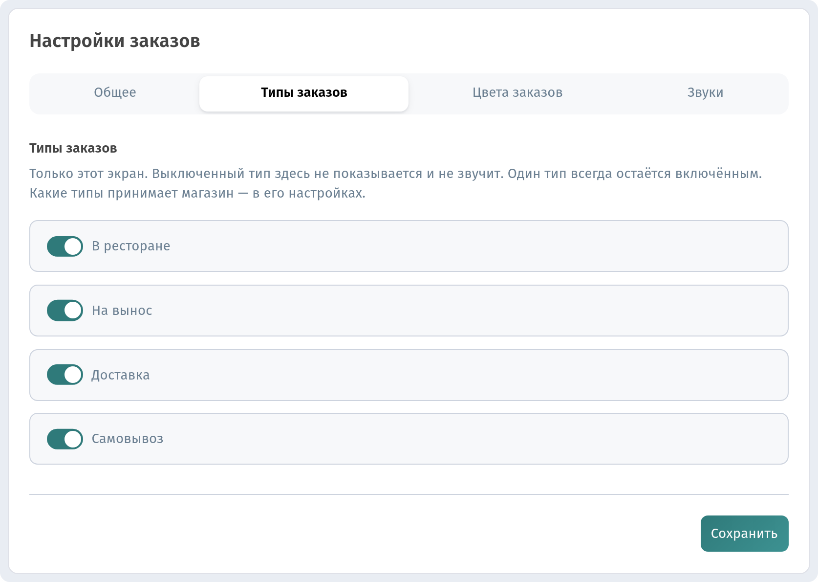Линия кухни в WebQRMenu: экран кухни для заказов по QR