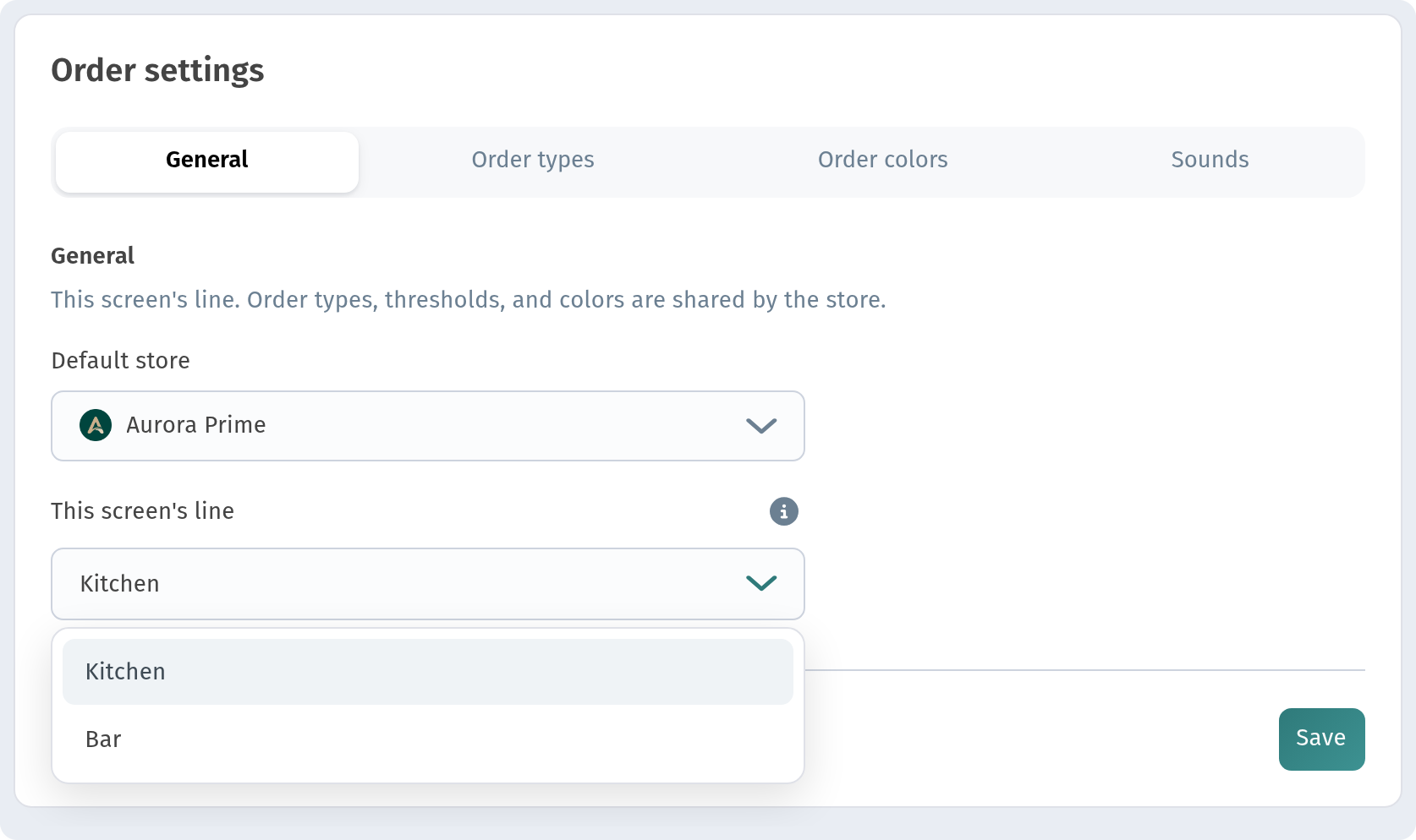 Kitchen line in WebQRMenu: the kitchen screen for QR orders