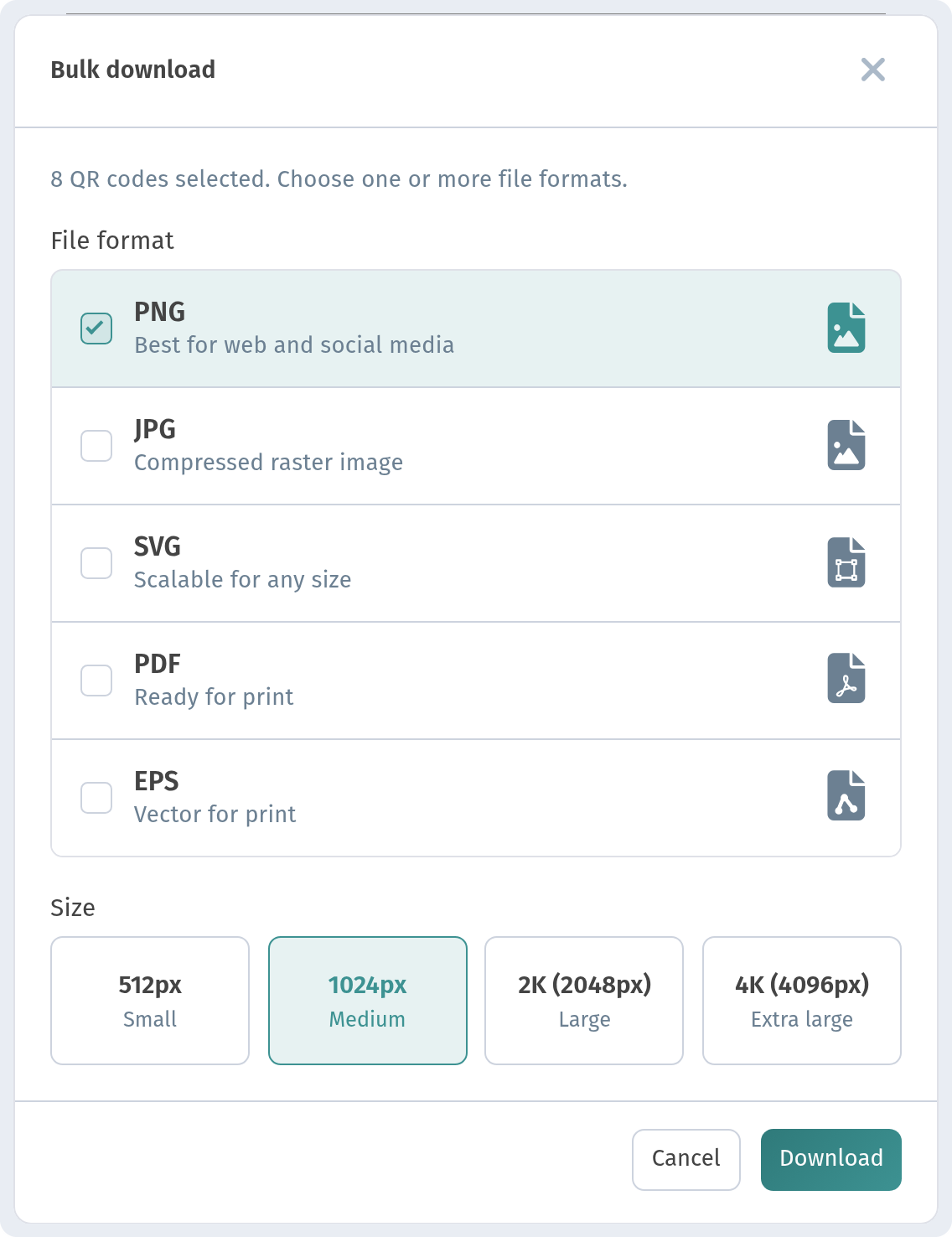 Tables and a separate QR code for every table in WebQRMenu