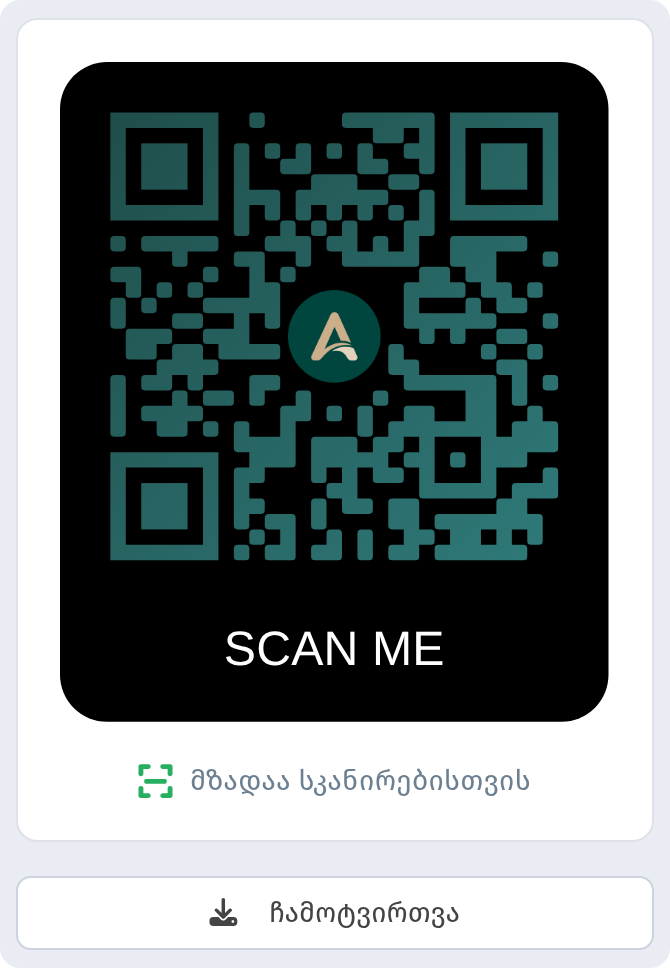 QR გამჭვირვალე ფონით