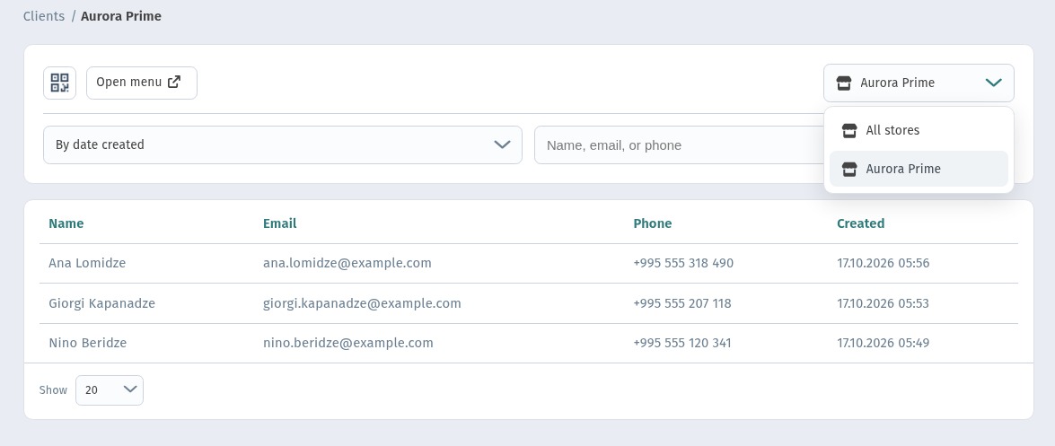 Guest Sign-Up and Your Client Base in WebQRMenu