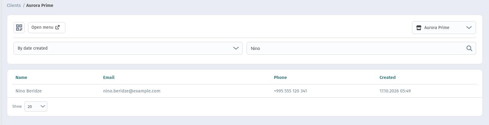 Guest Sign-Up and Your Client Base in WebQRMenu