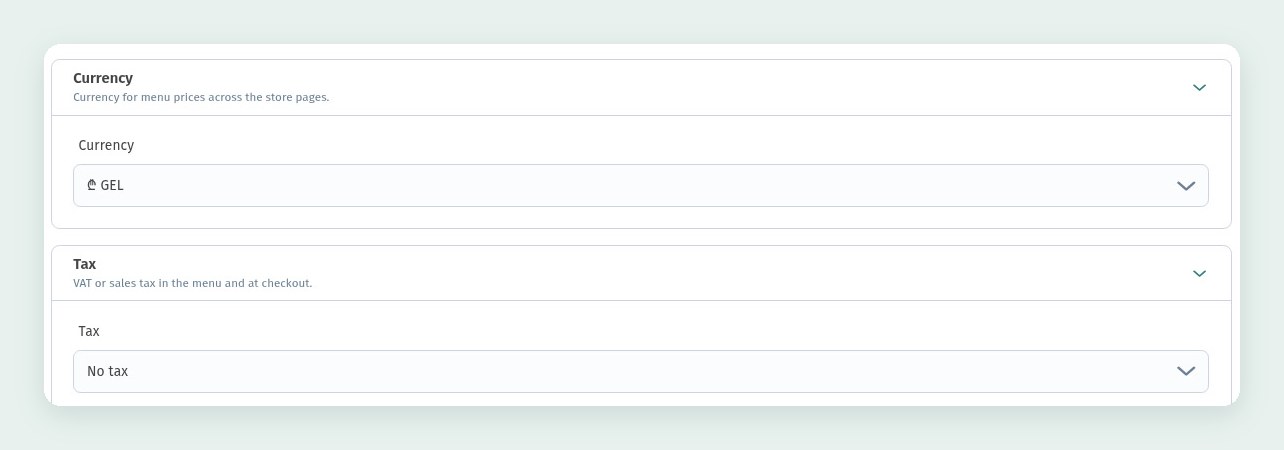 How to create a new store in WebQRMenu and what to set up first