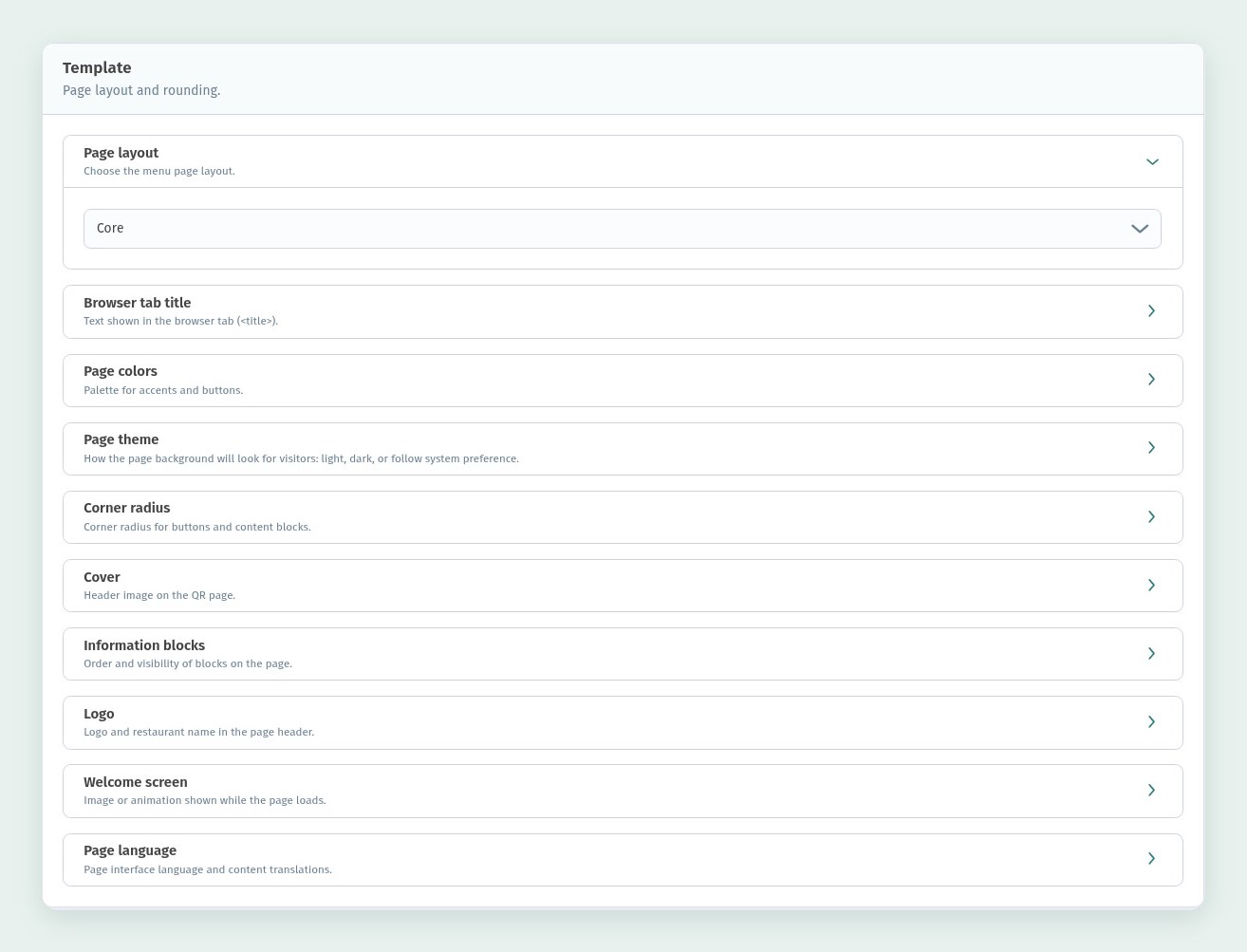 How to create a new store in WebQRMenu and what to set up first