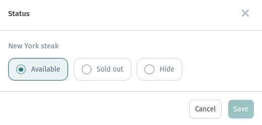 Updating your menu without reprinting: seasonal dishes, stop-list and price changes in WebQRMenu