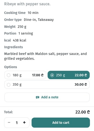 Updating your menu without reprinting: seasonal dishes, stop-list and price changes in WebQRMenu
