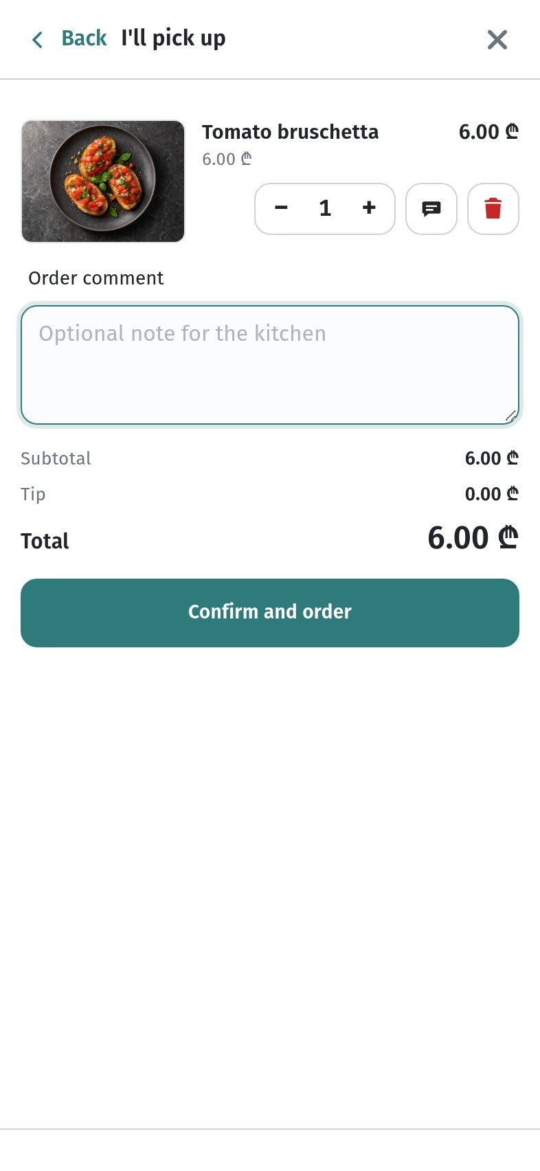 Menu for browsing or with orders: how to turn on order acceptance