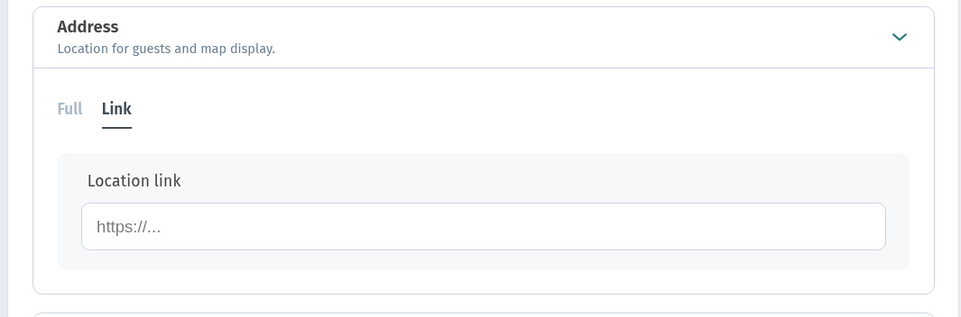 Show map on the menu page: address for guests in WebQRMenu